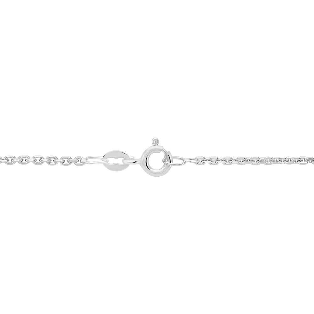 Chaîne Claudine Maille Forçat Argent Blanc - Chaines Femme | Marc Orian