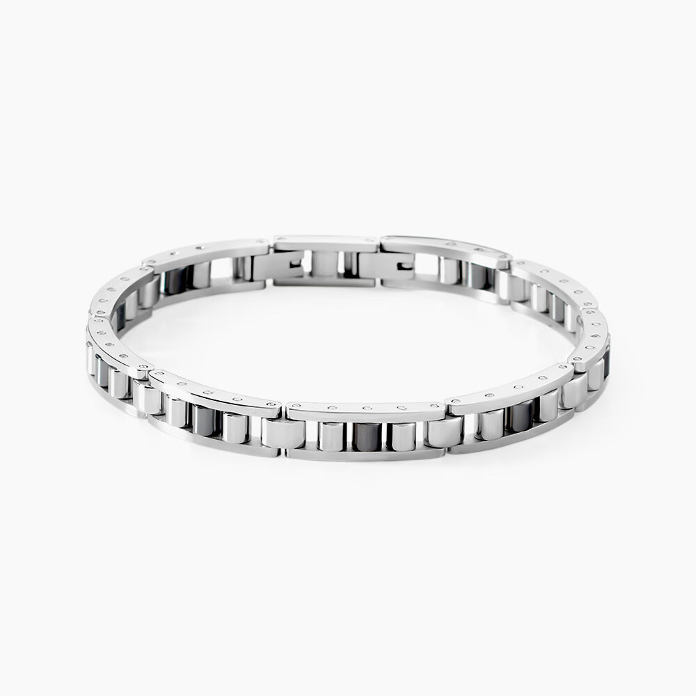 Bracelet Jourdan Acier Blanc - Bracelets cha&icirc;nes Homme | Marc Orian