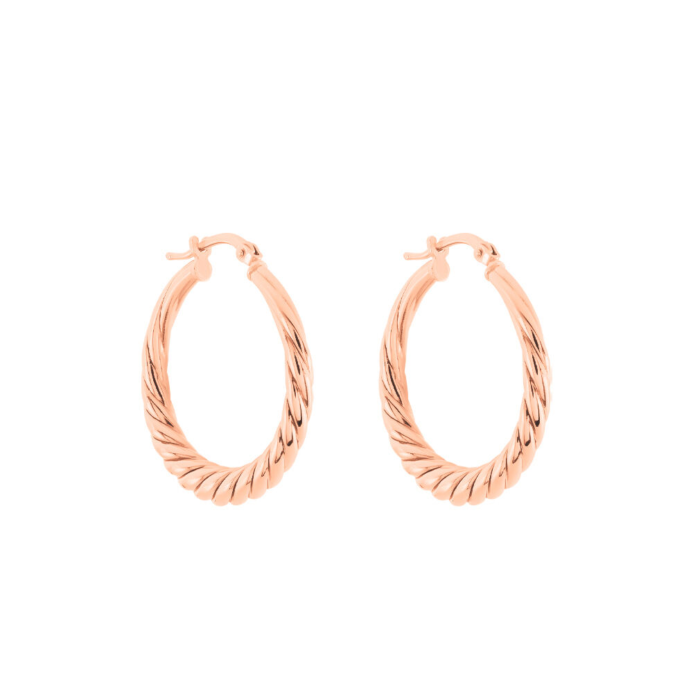 Cr&eacute;oles Asael Argent Rose - Cr&eacute;oles Femme | Marc Orian