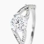 Bague Solitaire Maddy Argent Blanc Oxyde De Zirconium - Bijoux fantaisie Femme | Marc Orian