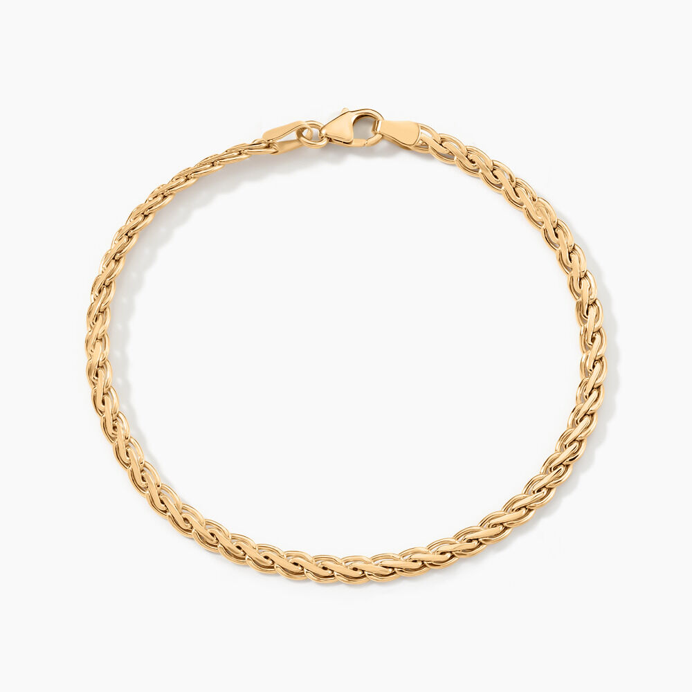 Bracelet Jayna Maille Palmier Or Jaune - Bracelets mailles Femme | Marc Orian