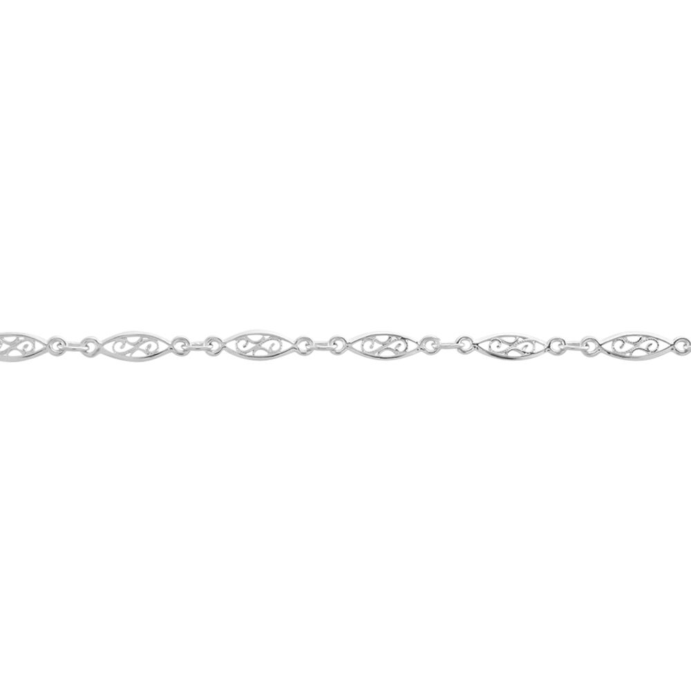 Bracelet Mahee Maille Filigrane Argent Blanc - Bracelets mailles Femme | Marc Orian