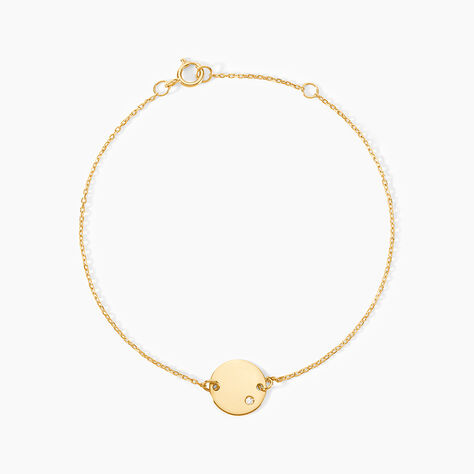 Bracelet Eleone Or Jaune Diamant - Bracelets Medailles Femme | Marc Orian