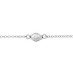 Bracelet Argent Blanc Jacquotte - Bracelets fantaisie Femme | Marc Orian