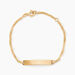 Bracelet Identité Ericka Maille Singapour Or Jaune - Gourmettes Enfant | Marc Orian