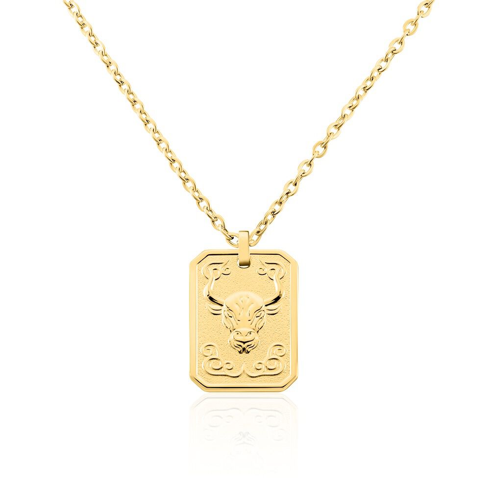 Collier Phebus Him Acier Jaune - Colliers fantaisie Homme | Marc Orian