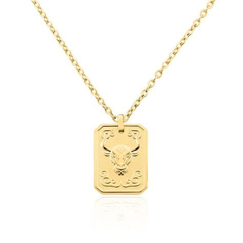 Collier Phebus Him Acier Jaune - Colliers fantaisie Homme | Marc Orian