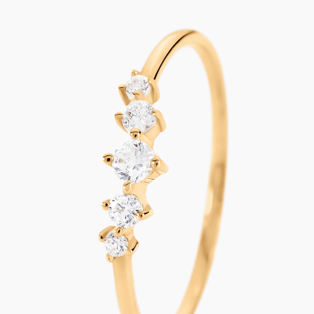 Bague Gianluigi Or Jaune Oxyde De Zirconium - Bagues avec pierre Femme | Marc Orian