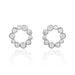 Boucles D'oreilles Puces Ryo Argent Blanc Oxyde De Zirconium - Puces Femme | Marc Orian