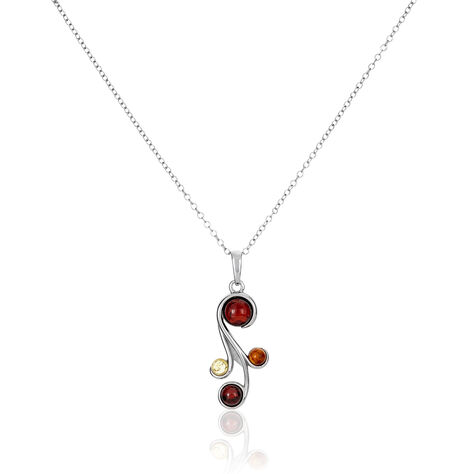 Collier Alexa Argent Blanc Ambre - Colliers avec pierres Femme | Marc Orian