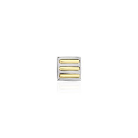Boucle D'oreille Puce Unitaire Acier Blanc Et Plaqué Or Anson - Puces Homme | Marc Orian