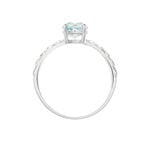 Bague Or Blanc Monroe Topaze Oxydes De Zirconium - Bagues pierres fines Femme | Marc Orian