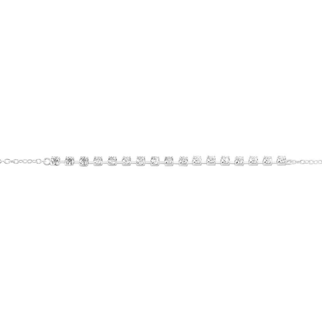 Bracelet Whitney Argent Blanc Oxyde De Zirconium - Bracelets chaînes Femme | Marc Orian