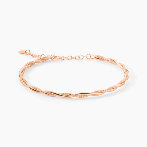Bracelet Abie Torsade Argent Rose - Bracelets fantaisie Femme | Marc Orian