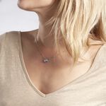 Collier Isin Argent Blanc Pierre De Synthese - Colliers avec pierres Femme | Marc Orian