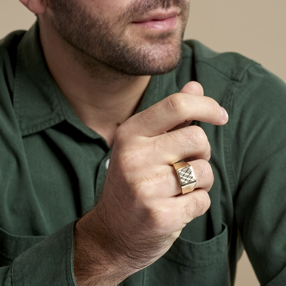 Chevalière Chus Or Jaune - Chevalières Homme | Marc Orian