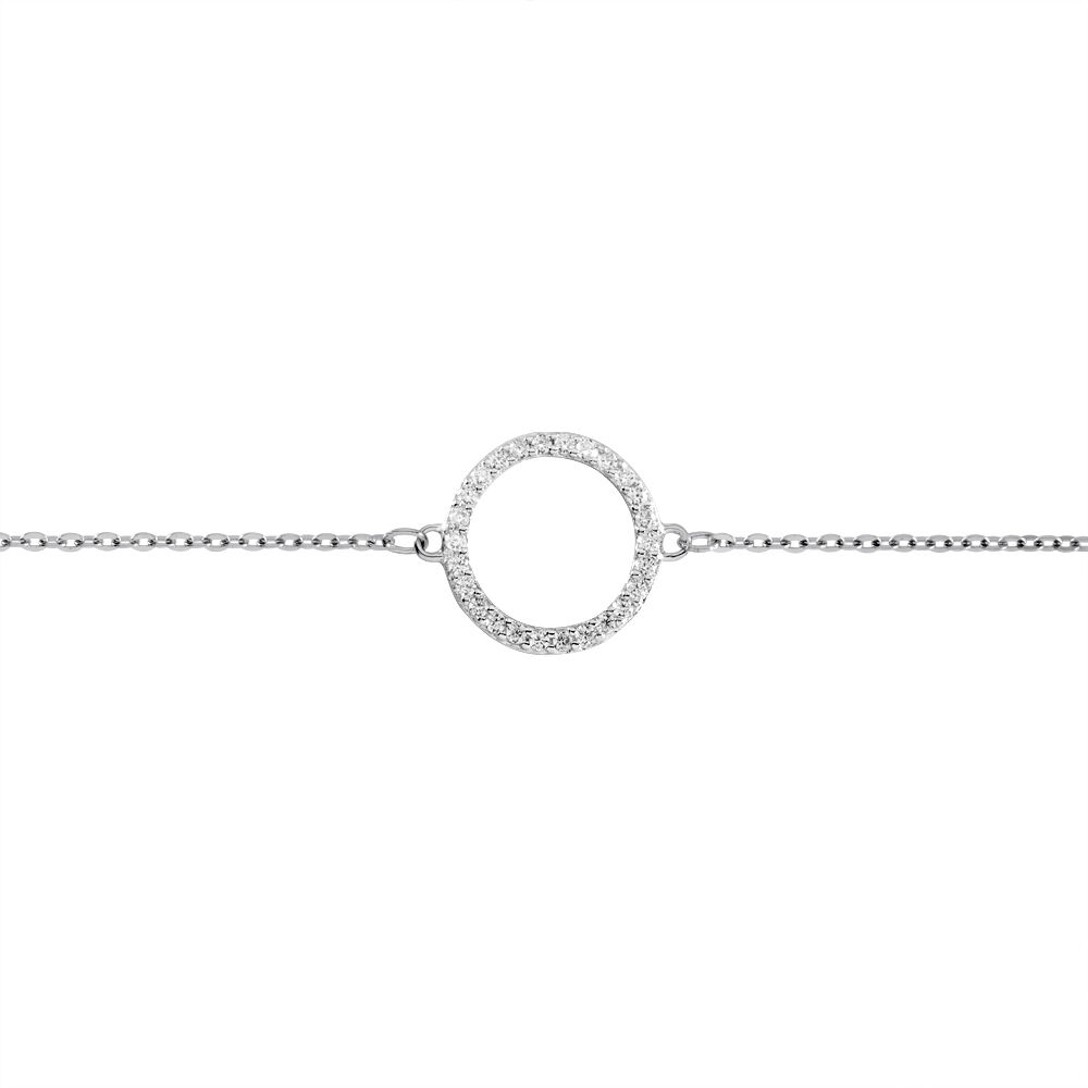 Bracelet Francesca Argent Blanc Oxyde De Zirconium - Bracelets chaînes Femme | Marc Orian