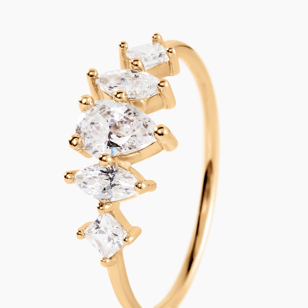 Bague Glamour Plaqu&eacute; Or Jaune Oxyde De Zirconium - Bijoux fantaisie Femme | Marc Orian
