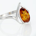 Bague Argent Blanc Nailla Ambre - Bijoux fantaisie Femme | Marc Orian