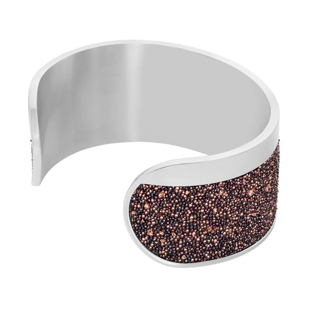 Bracelet Manchette Ouvert Acier Blanc Carron - Bracelets manchettes Femme | Marc Orian
