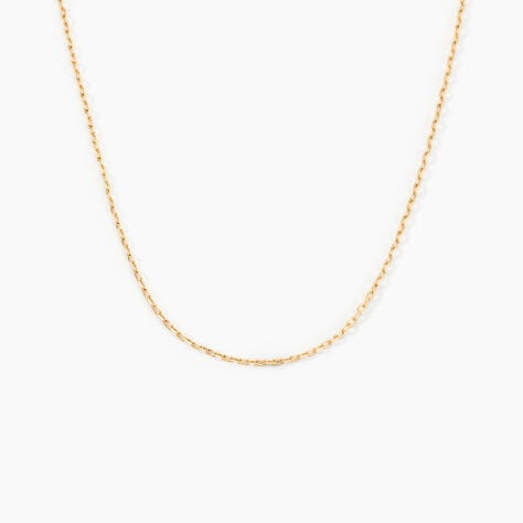 Cha&icirc;ne Igoa Maille For&ccedil;at Diamantee Or Jaune - Chaines Femme | Marc Orian