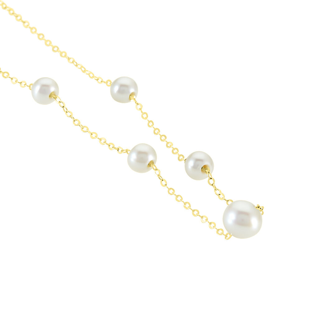 Collier Or Jaune Yolanda Perles De Culture - Colliers avec pierres Femme | Marc Orian