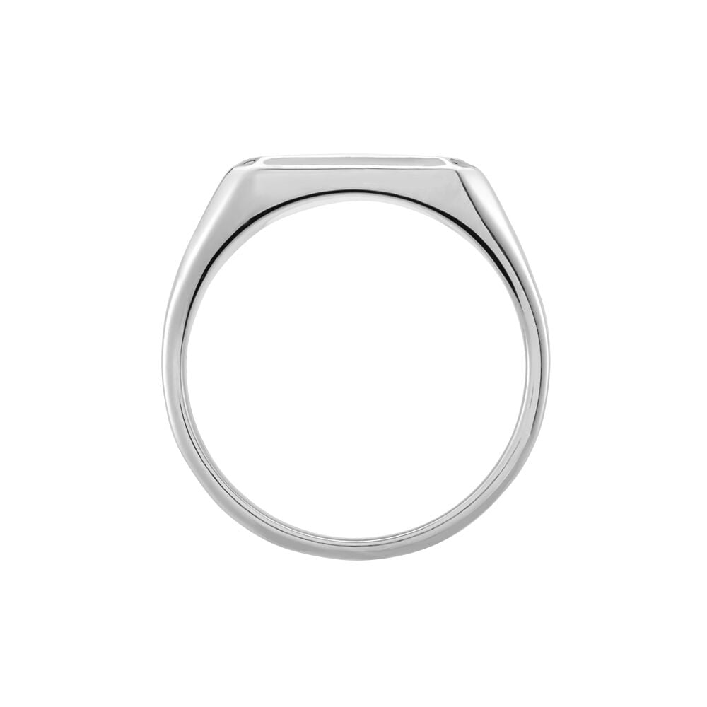 Chevalière Manny Argent Blanc - Chevalières Homme | Marc Orian
