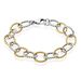 Bracelet Acier Blanc Et Dore Alparslan - Bracelets chaînes Femme | Marc Orian