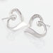 Boucles D'oreilles Puces Daviane Argent Blanc Oxyde De Zirconium - Puces Femme | Marc Orian