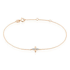 Bracelet Or Rose Ginila Diamants - Bracelets chaînes Femme | Marc Orian