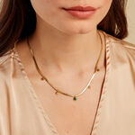 Collier Acier Dor&eacute; Malachite - Colliers avec pierres Femme | Marc Orian