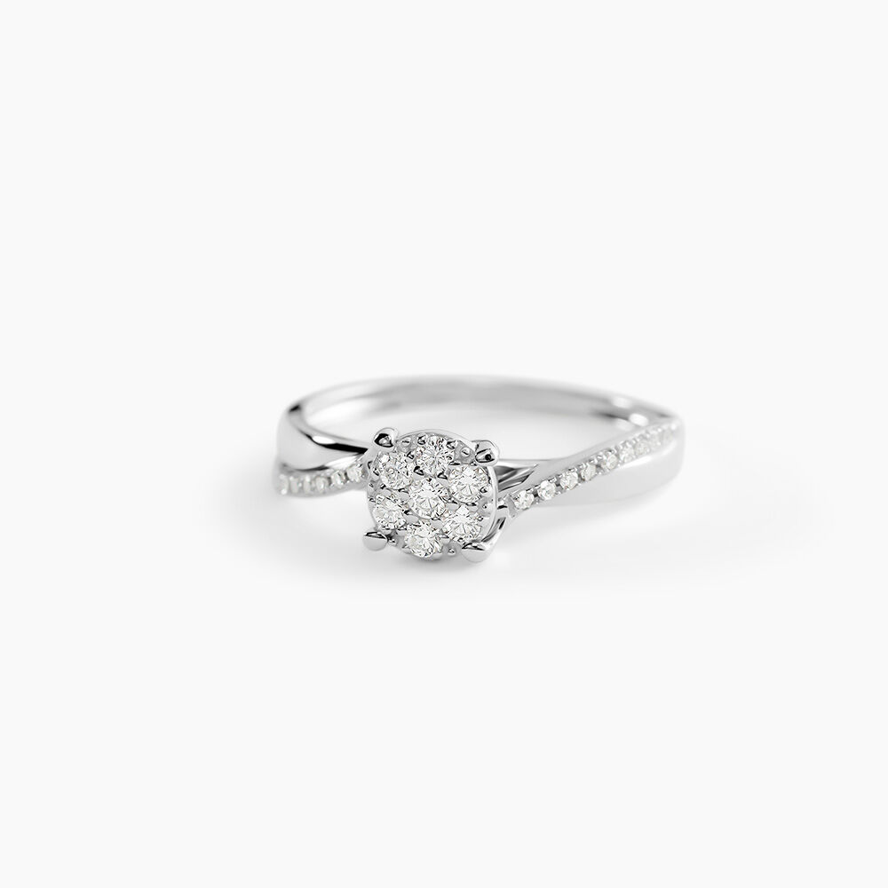 Bague Hebe Or Blanc Diamant - Bagues pierres pr&eacute;cieuses Femme | Marc Orian
