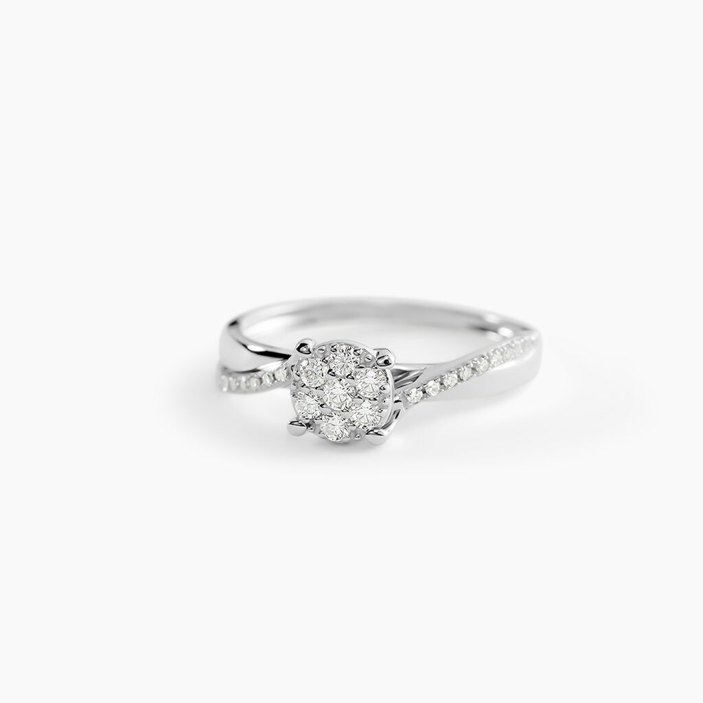 Bague Hebe Or Blanc Diamant - Bagues pierres pr&eacute;cieuses Femme | Marc Orian