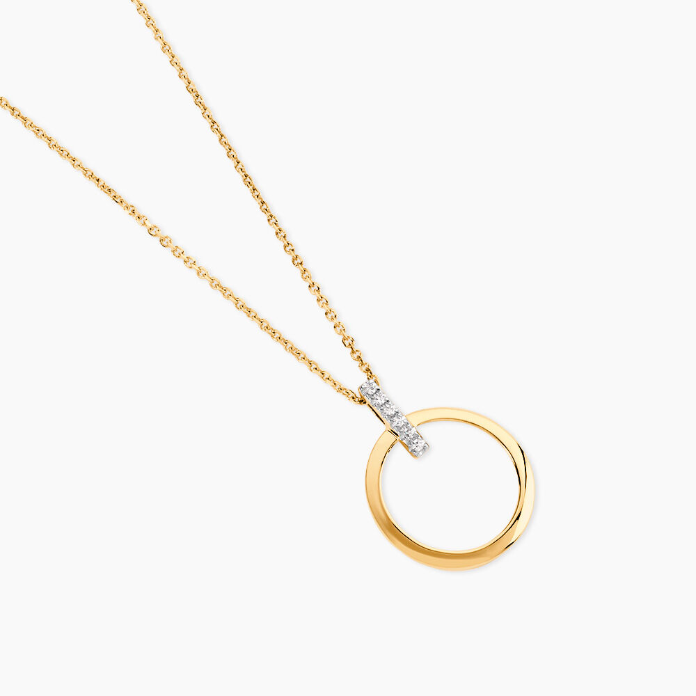 Collier Or Jaune Melissande Diamants - Colliers avec pierres Femme | Marc Orian