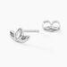 Boucles D'oreilles Puces Malva Argent Blanc Oxyde De Zirconium - Puces Femme | Marc Orian