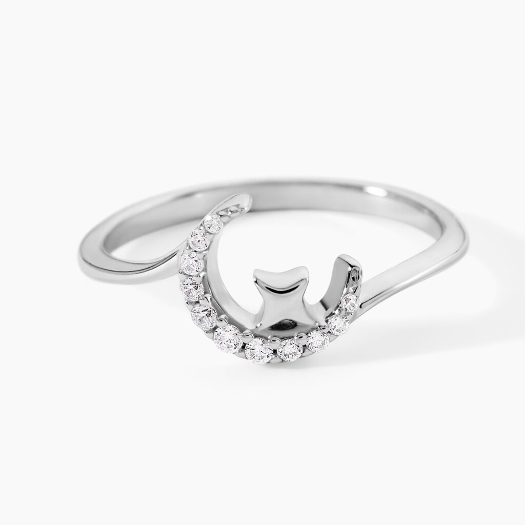 Bague Mystic Argent Blanc Oxyde De Zirconium - Bijoux fantaisie Femme | Marc Orian