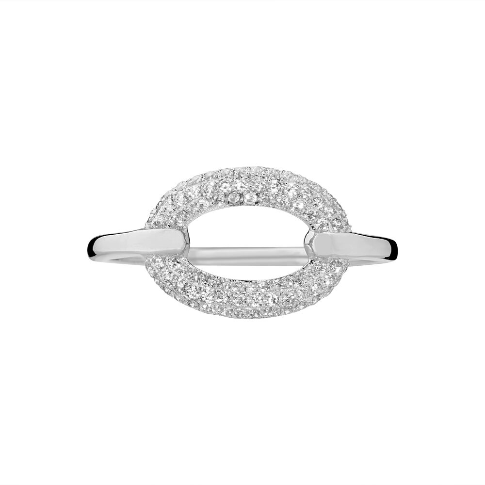 Bague Or Blanc Oxyde De Zirconium - Bagues avec pierre Femme | Marc Orian