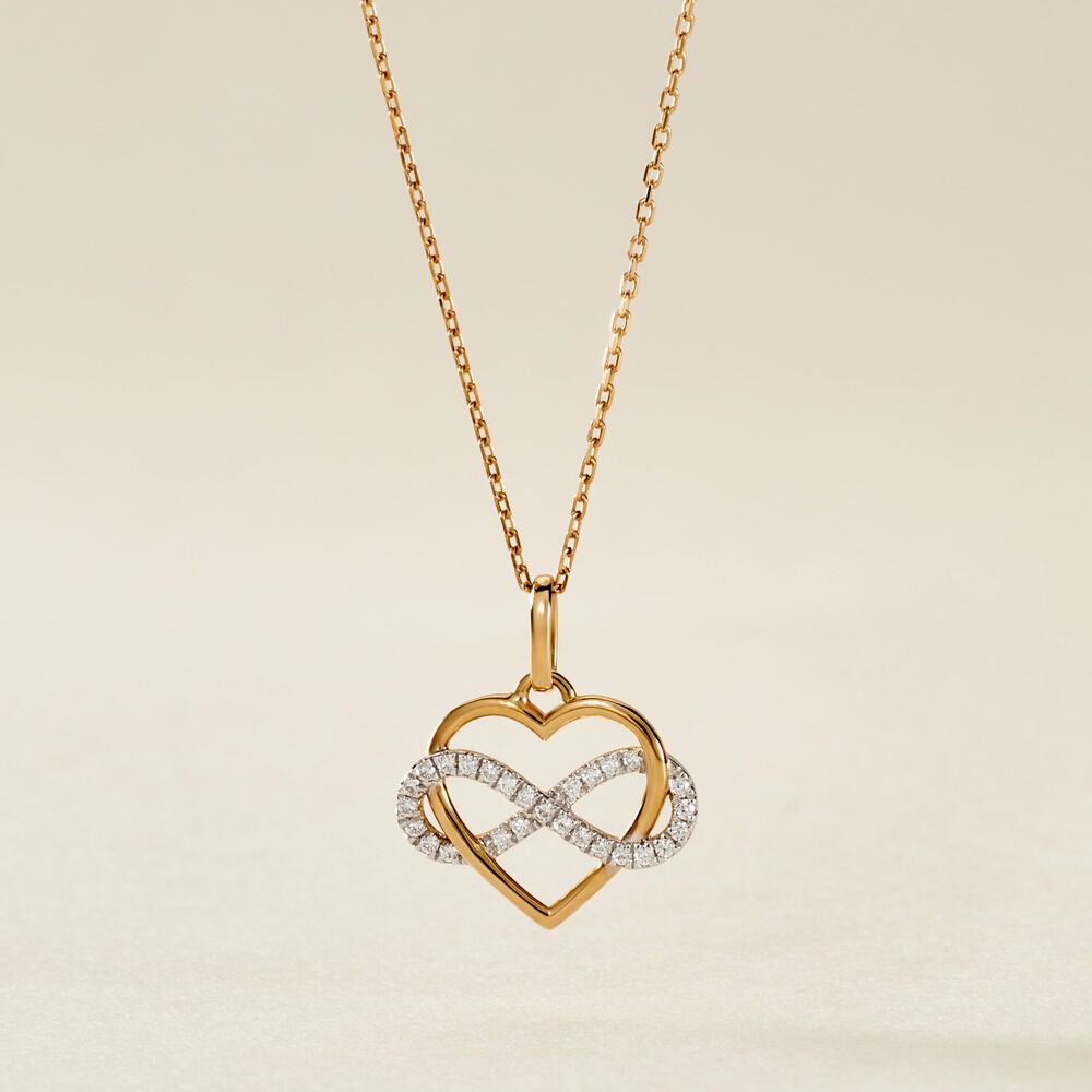 Collier Lachina Or Bicolore Oxyde De Zirconium - Colliers avec pierres Femme | Marc Orian