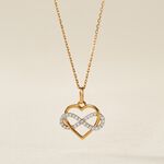 Collier Lachina Or Bicolore Oxyde De Zirconium - Colliers avec pierres Femme | Marc Orian