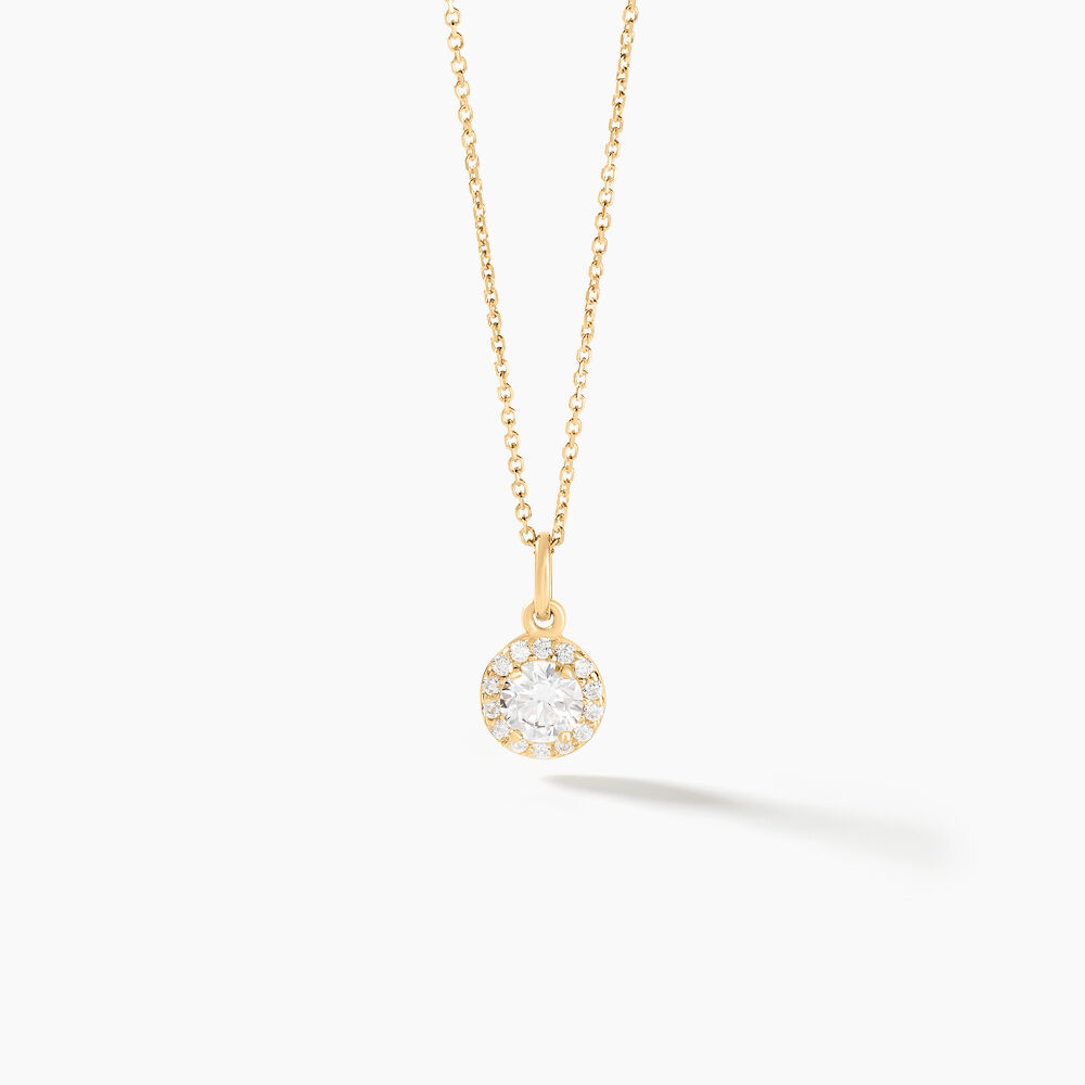 Pendentif Seghira Or Jaune Oxyde De Zirconium - Pendentifs Femme | Marc Orian