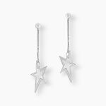 Boucles D'oreilles Pendantes Eloisa Argent Blanc - Pendantes Femme | Marc Orian