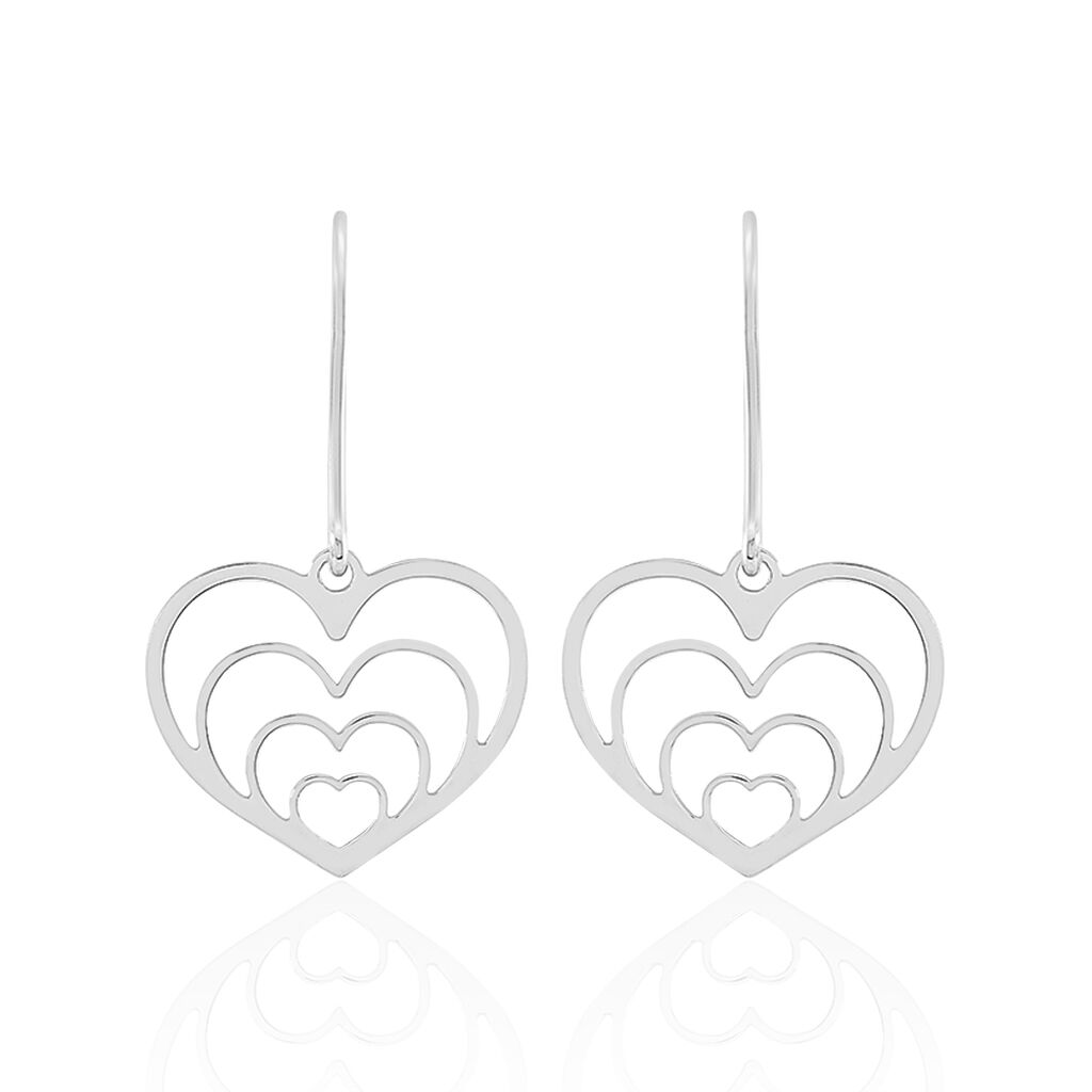 Boucles D'oreilles Pendantes Naleen Argent Blanc - Pendantes Femme | Marc Orian