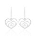 Boucles D'oreilles Pendantes Naleen Argent Blanc - Pendantes Femme | Marc Orian