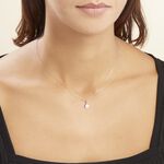 Collier Or Blanc Ruta Diamants - Colliers avec pierres Femme | Marc Orian