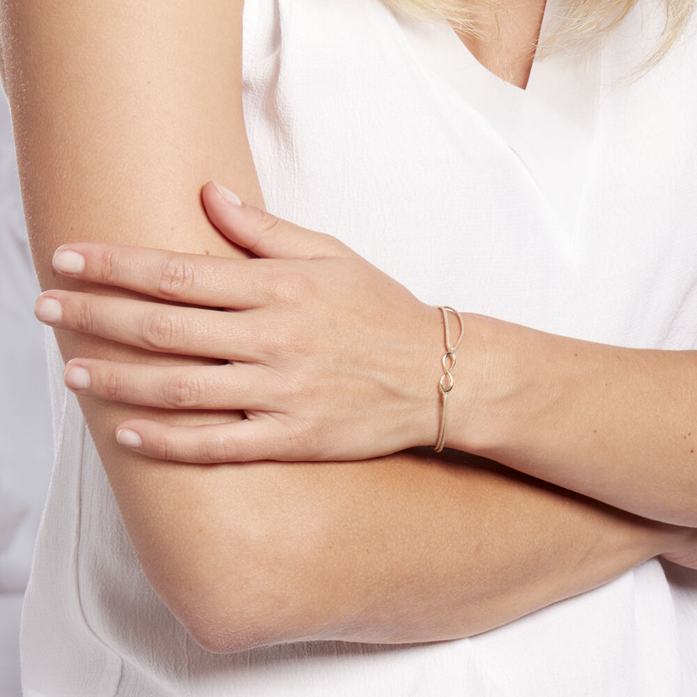 Bracelet Infini Or Jaune - Bracelets cordons Femme | Marc Orian