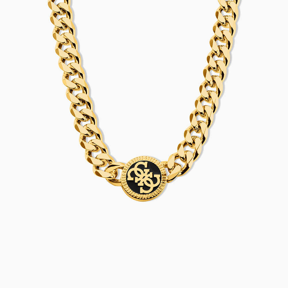 Collier Guess 4G Icon Acier Jaune - Colliers fantaisie Homme | Marc Orian