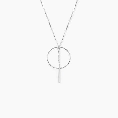 Collier Enissa Argent Blanc - Colliers fantaisie Femme | Marc Orian