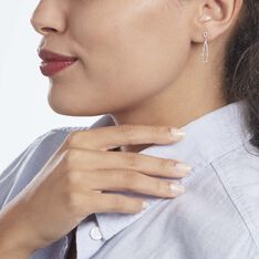 Boucles D'oreilles Pendantes Or Blanc Diamants - Boucles d'oreilles Pendantes Femme | Marc Orian