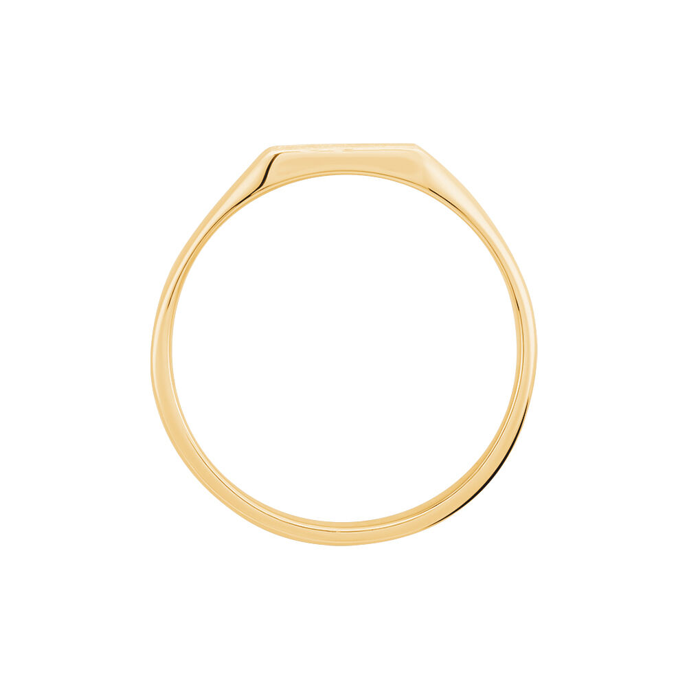 Chevalière Daniel Plaqué Or Jaune - Bijoux personnalisés Homme | Marc Orian