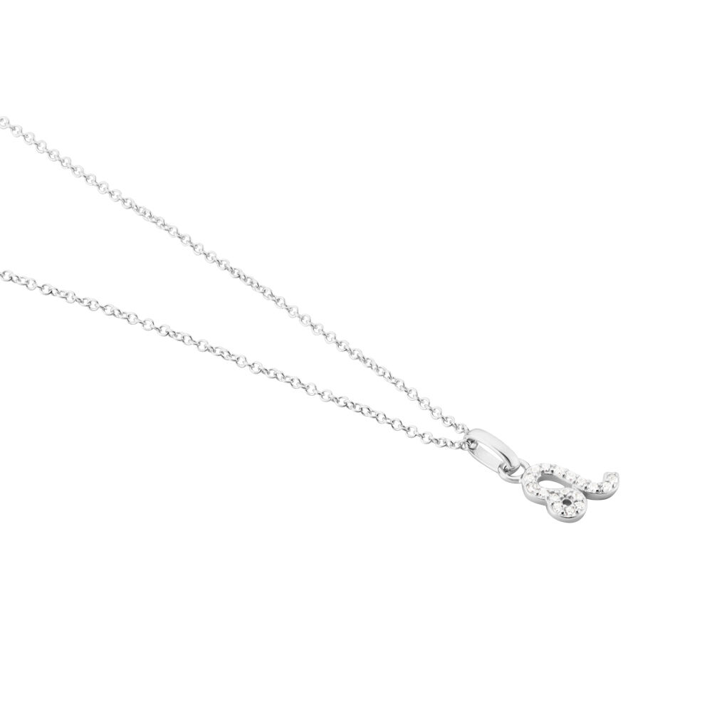 Collier Astra Argent Blanc Oxyde De Zirconium - Colliers avec pierres Femme | Marc Orian